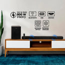 Barra sonido KALLEY K-ABS100W negro