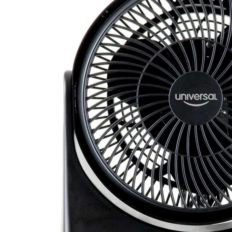 Ventilador De Piso Universal Negro 8 Pulgadas & 3 Velocidades