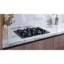 Estufa de empotrar Cristal negro 60X43 cm Hierro fundido gas propano