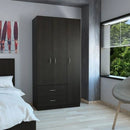 Closet Austral Duna 90 cm con Tres Puertas y Dos Cajones