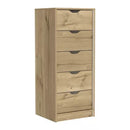 Comoda 5 Cajones Basilea Duna/Blanco Marquez 107,8x45x41,3cm