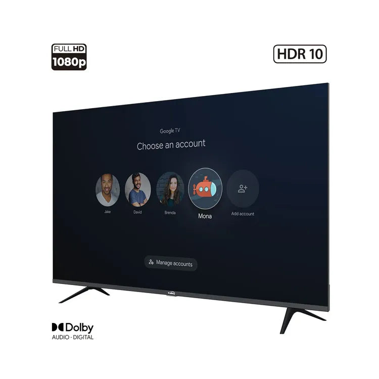 TV KALLEY 43" Pulgadas 109 cm 43G200 FHD LED Smart TV Google