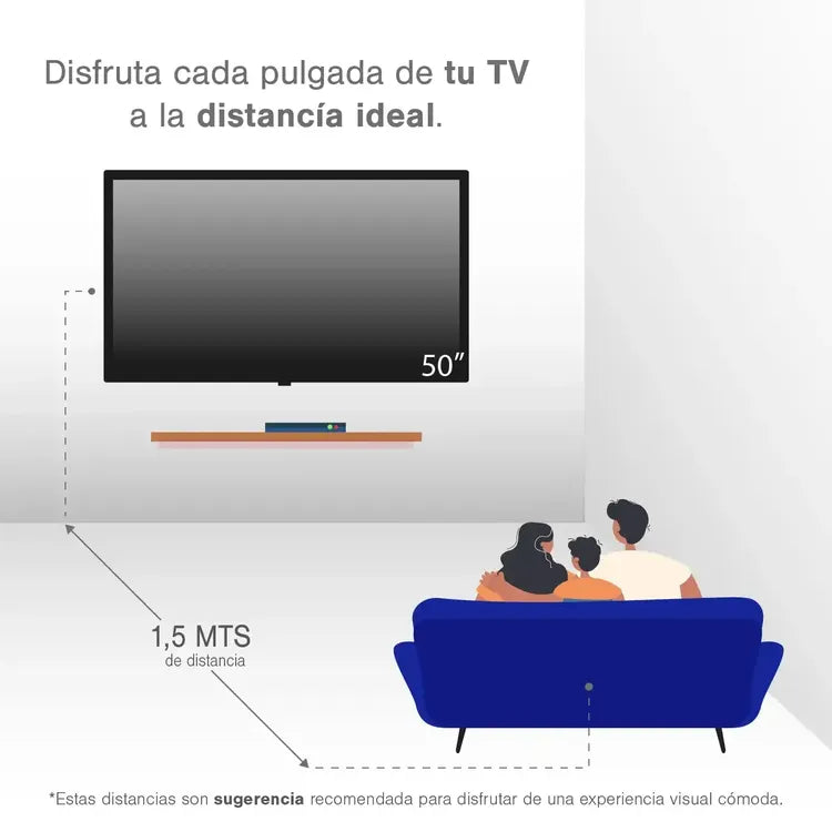 TV KALLEY 50" Pulgadas 127 cm GTV50UHDQV2 4K-UHD QLED Smart TV Google