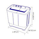 Lavadora KALLEY Semi automática Carga Superior 13 Kilos