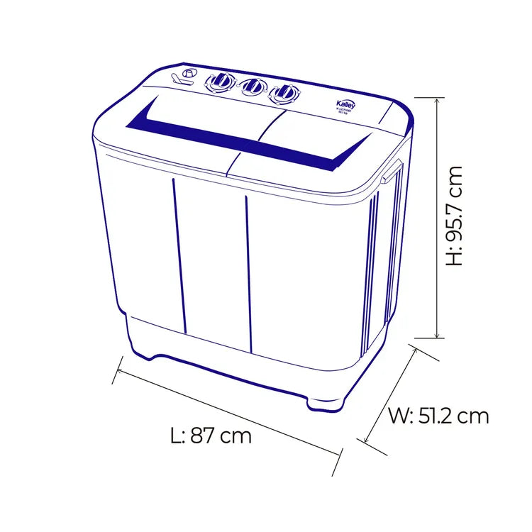 Lavadora KALLEY Semi automática Carga Superior 13 Kilos