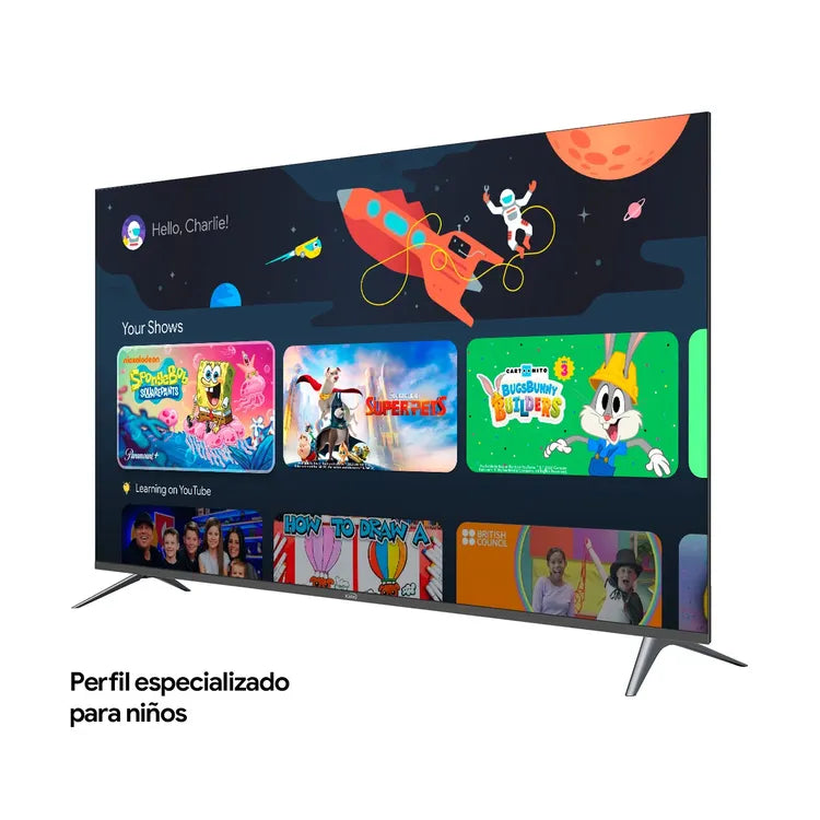 TV KALLEY 75" Pulgadas 190 cm 75GQ405 4K-UHD QLED Smart TV Google