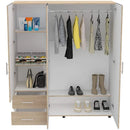 Closet Dassel Rovere 140.1x161.5cm con 2 Cajones