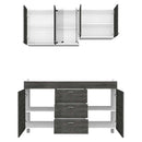 Cocina Lumina Roble Gris 150 cm