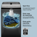 Lavadora 20 kg Xpert Eco carga superior con agitador Gris