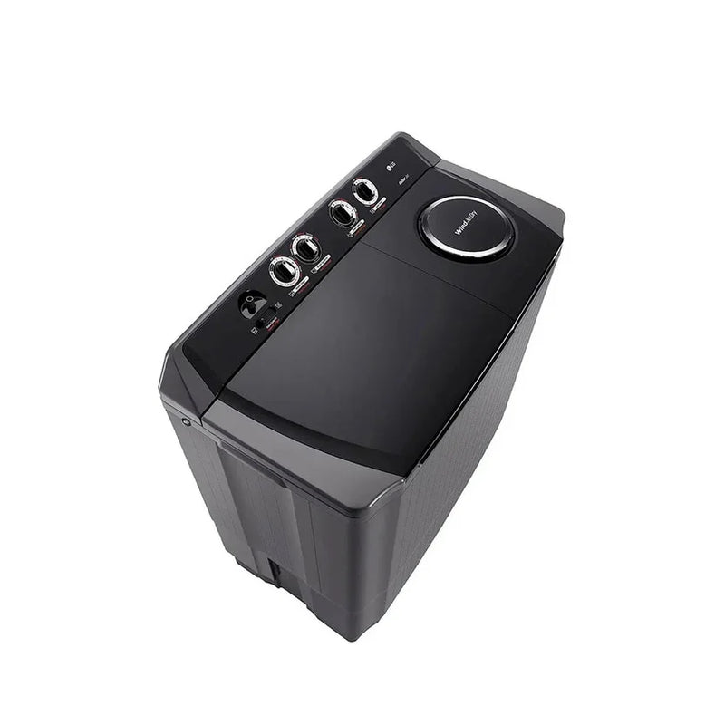 Lavadora LG Doble Tina 15Kg Negro Roller Jet