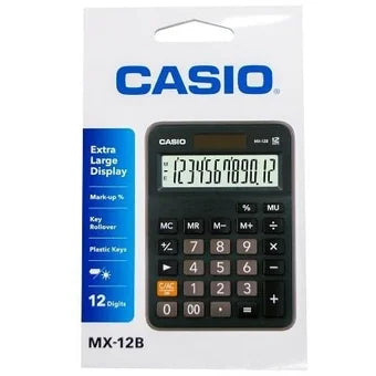 Calculadora Casio de Oficina MX-12B-Negra
