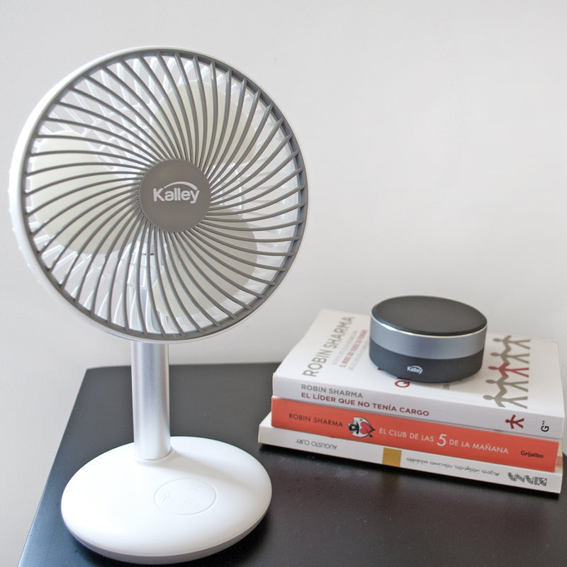 Ventilador de Mesa KALLEY K-VM6B Recargable Blanco